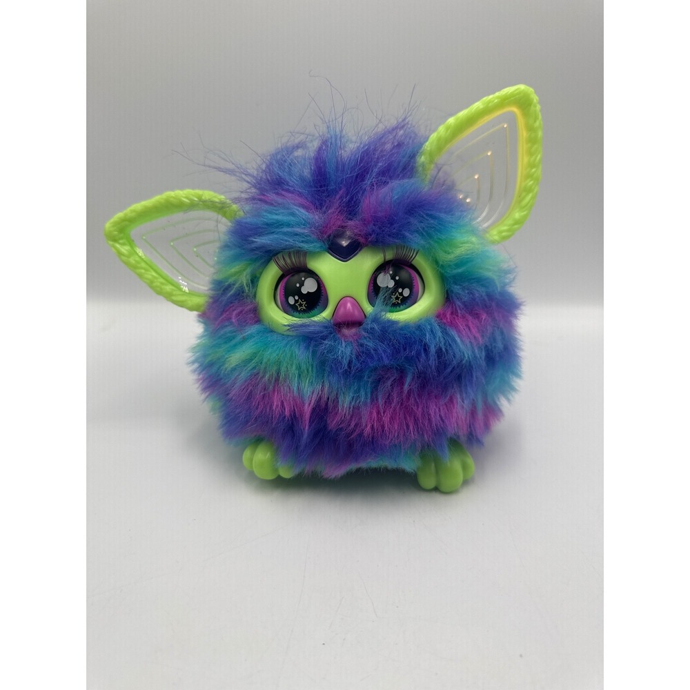 Hasbro Furby Interactive Plush Toy Purple Blue Green Tie Dye 2023 Model F8890
